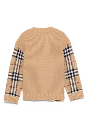 maglione in lana beige BURBERRY KIDS | 8105822B9368